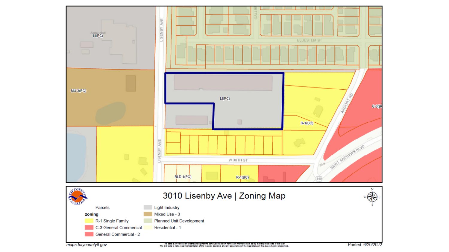 Lisenby Industrial Park @ SweetBay & Hwy 390: 3014 Lisenby Ave, Panama City, FL 32405